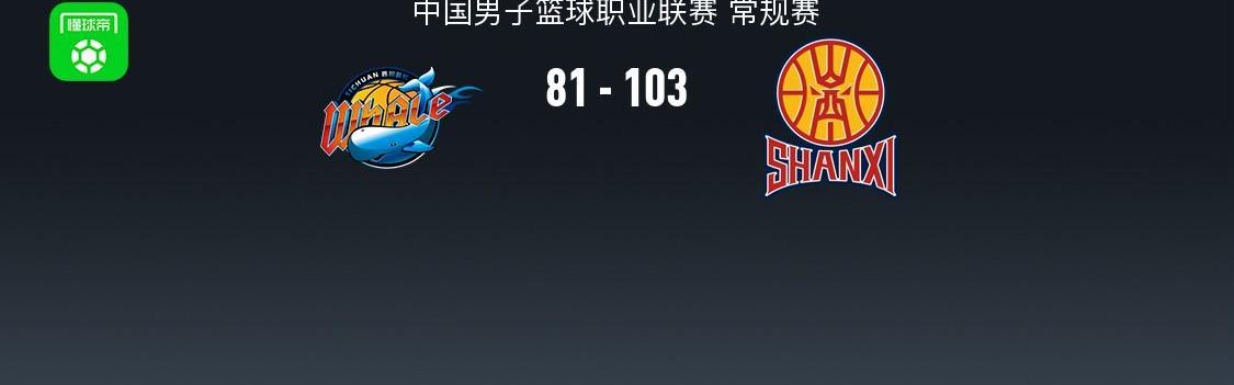 山西103-81送四川33连败，法耶18+11，于米提14+5，于枭永19分